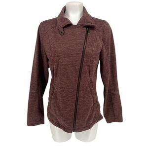 prAna Marabelle Softshell M Asymmetrical Zip Casual Moto Jacket Athleisure Yoga